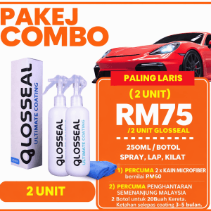 2 Botol Glosseal Ultimate Coating