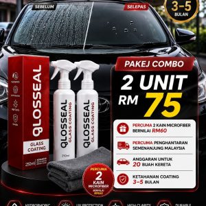 2 Unit Glosseal Glass Coat